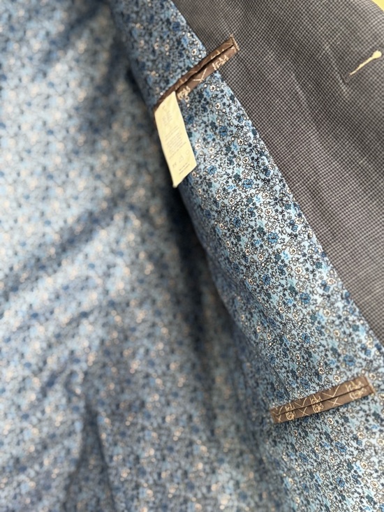 Original Penguin Men's Blue Notch Lapel Suit Jacket Size 44R - Picture 13 of 14